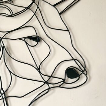 Taurus Bull Wire Wall Art, 5 of 5