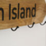 Bespoke And Engraved Oak Coat Rack, thumbnail 3 of 12