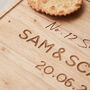 Personalised New Home Wooden Cheese Board, thumbnail 2 of 4