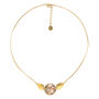 Round Gold Plated Disc Necklace, thumbnail 3 of 3