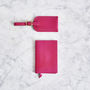 Matching Leather Passport Cover And Luggage Tag Set, thumbnail 5 of 10