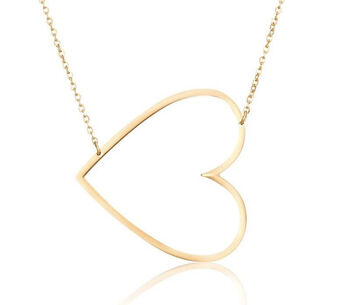 Sideways Heart Necklace, 2 of 5