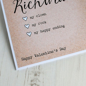 Special Qualities Personalised Valentine's Card, 2 of 7