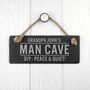 Personalised Dad's Slate Man Cave Sign, thumbnail 2 of 5