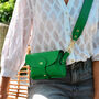 Monogram Mini Leather Crossbody Bag, thumbnail 1 of 11