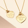 Personalised 18ct Gold Plated Heart Charm Necklace, thumbnail 1 of 9