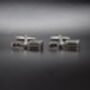 Microphone Silver Cufflinks Gift Podcast 316 L Stainless Steel Singer Accessory, thumbnail 5 of 5