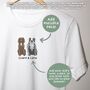 Personalised Pit Bull Terrier Portrait T Shirt With Flowers, thumbnail 10 of 10