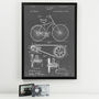 Anatomy Of A Bike Patent Print, thumbnail 5 of 9