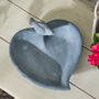 Grey Stone Heart Bird Dish, thumbnail 3 of 4