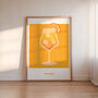 Aperol Spritz Print, Pink And Orange Art, Cocktail Print, thumbnail 1 of 8