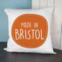 Personalised 'Made In' Cushion Cover, thumbnail 3 of 7