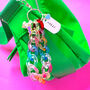Personalised Bag Charm With Rainbow Links, thumbnail 3 of 9