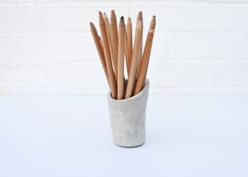 Concrete Mini Vessel Planter, Pen Pot, Desk Tidy, 2 of 7