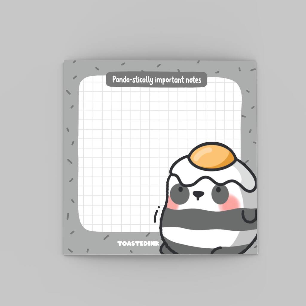 Cute Panda Sticky Notes By Toastedink