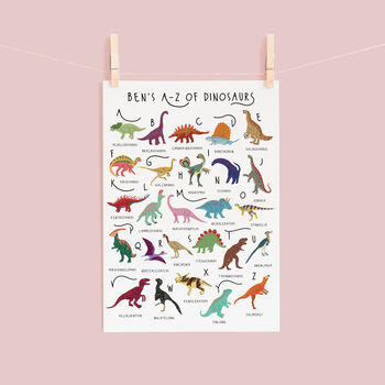 The A To Z Of Dinosaurs Print, 2 of 6