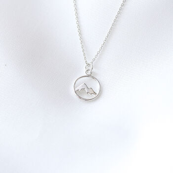 Mountain Charm Necklace, Travel Lover Gift, 7 of 7