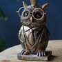 Clever Owl Candlestick, Candleholder, thumbnail 3 of 6