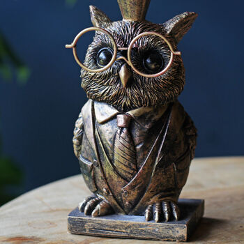 Clever Owl Candlestick, Candleholder, 3 of 6