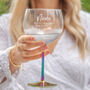 Personalised Bridal Party Metallic Gin Glass, thumbnail 1 of 3