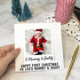 First Christmas Mummy And Daddy 3D Photo Card, thumbnail 1 of 4