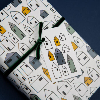 Little Houses Wrapping Paper, 9 of 9