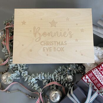 Personalised Dog Luxury Pine Christmas Treat Box, 9 of 12