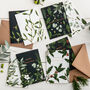 White Greenery 'Merry Christmas' Card, Gold Foil, thumbnail 3 of 3