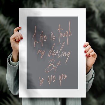 Inspirational Quote Typography Print, 3 of 5