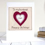 Personalised Heart Christmas Card For Husband, Boyfriend, Fiance, thumbnail 1 of 12