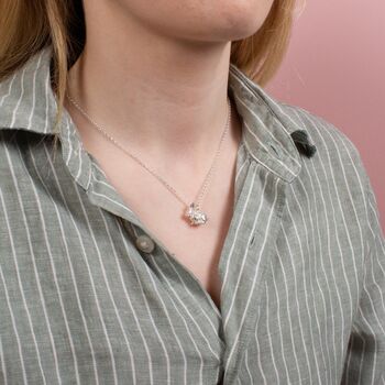 Personalised Rabbit Sterling Silver Necklace, 2 of 6