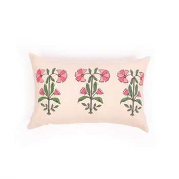 Nasrin Floral Pink Cushion Cover, 2 of 4