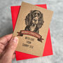 Personalised Cocker Spaniel Dog Christmas Card, thumbnail 1 of 2