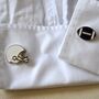 American Football Cufflinks 316 L Stainless Steel Sports Lover Gift For Men, thumbnail 1 of 5
