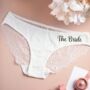 Bridal Wedding Knickers Something Blue Bride Gift, thumbnail 4 of 8