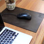 Recycled Vintage Leather Personalised Mouse Pad, thumbnail 11 of 12