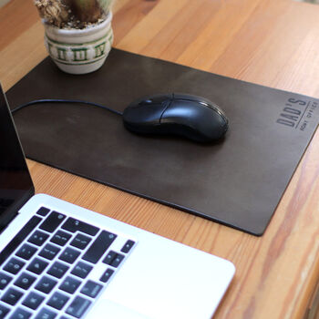 Recycled Vintage Leather Personalised Mouse Pad, 11 of 12