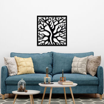 Abstract Tree Branches Wooden Art: Bold Office Decor, 4 of 9