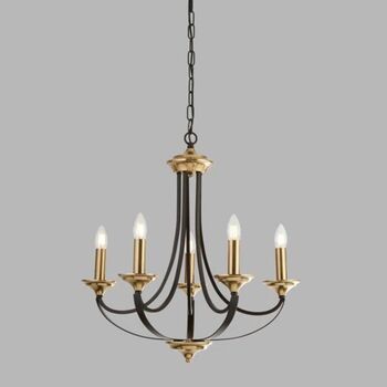 Light Candle Style Chandelier Five, 2 of 4