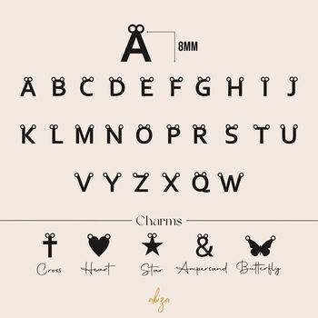 Mini Initial Charm Necklace, 4 of 9