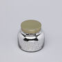G Decor Large Aurielle Grande Linen Fragrance Hand Poured Soy Wax Jar Candle Mercury In Silver Or Rose Gold Finish, thumbnail 2 of 3