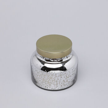 G Decor Large Aurielle Grande Linen Fragrance Hand Poured Soy Wax Jar Candle Mercury In Silver Or Rose Gold Finish, 2 of 3