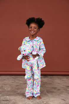 Bloom Girls Pyjama Set With Matching Teddy Bear, 3 of 7