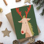Rudolph Christmas Card, thumbnail 2 of 5