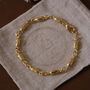 Vintage 1970s Beaded Gold Plated Bracelet, thumbnail 1 of 2
