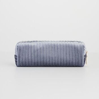 Blue Corduroy Velvet Pencil Case, 3 of 5