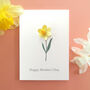 Personalised Mother's Day 3D Paper Daffodil Card, thumbnail 1 of 4
