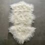Curly Tibetan Sheepskin Rug Ivory, thumbnail 1 of 2