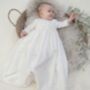 Silk Christening Gown ¾ Sleeve | Kara, thumbnail 12 of 12