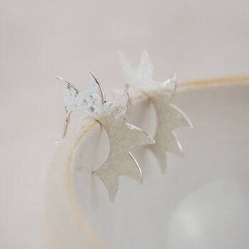 Sterling Silver Sunburst Earrings, 3 of 4